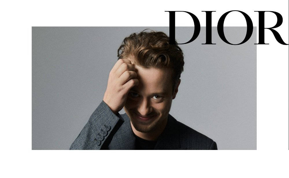 Joseph Quinn Modeling For Dior Wallpaper