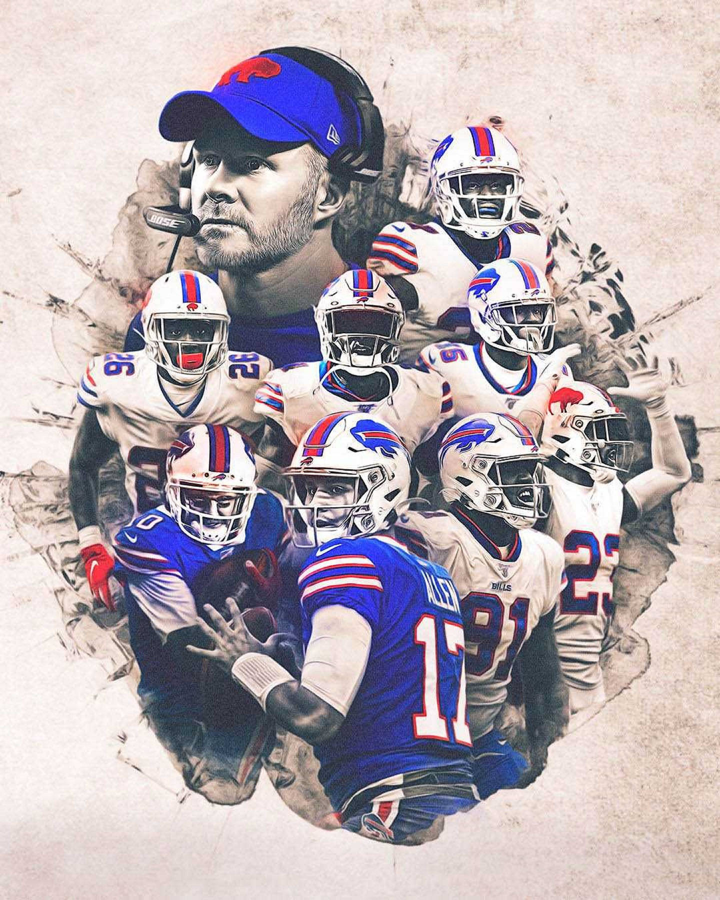 Josh Allen Bills Team Wallpaper
