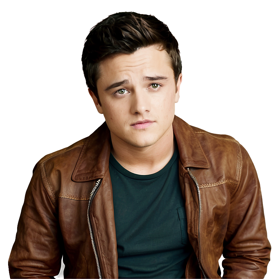 Josh Hutcherson Interview Look Png Lcl PNG