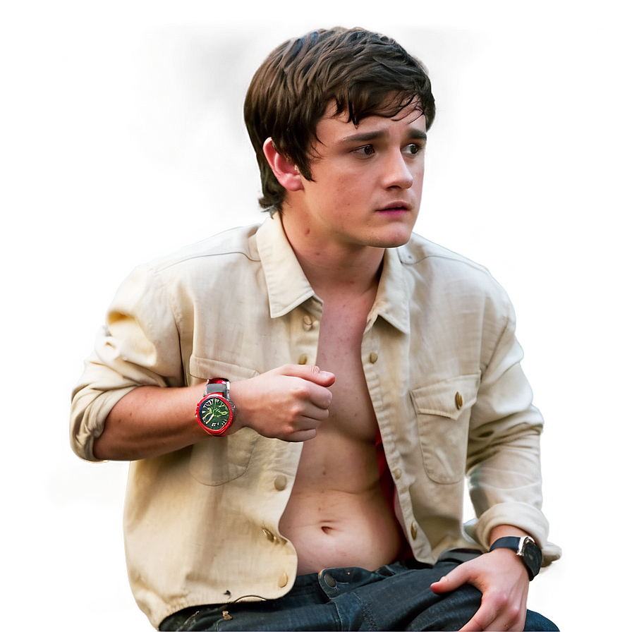 Josh Hutcherson Movie Scene Png 06202024 PNG