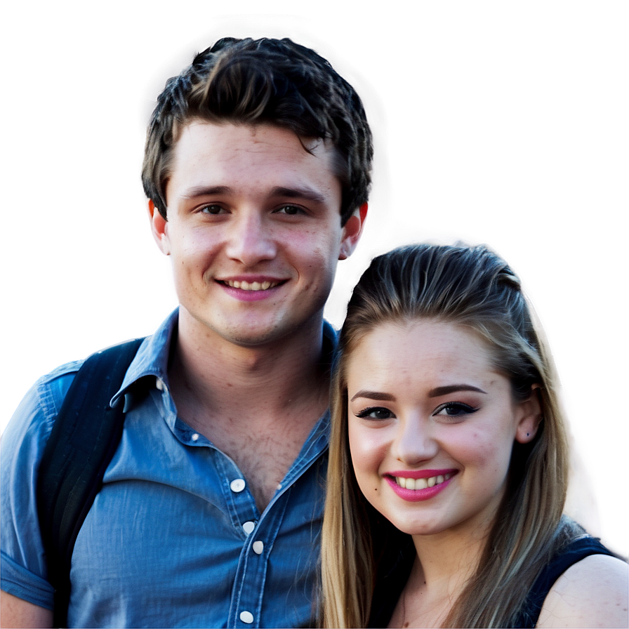 Josh Hutcherson With Fans Png Cgg41 PNG