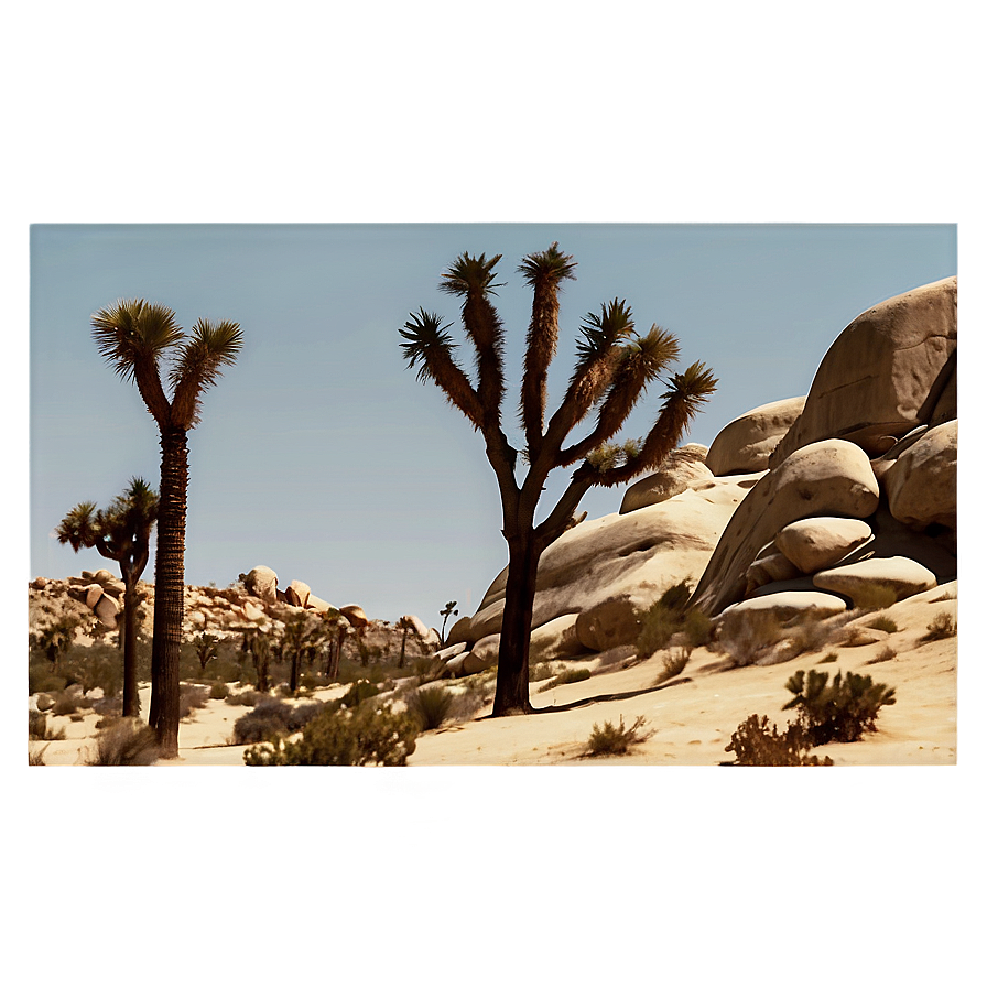 Joshua Tree In Sepia Tone Png Ddm PNG