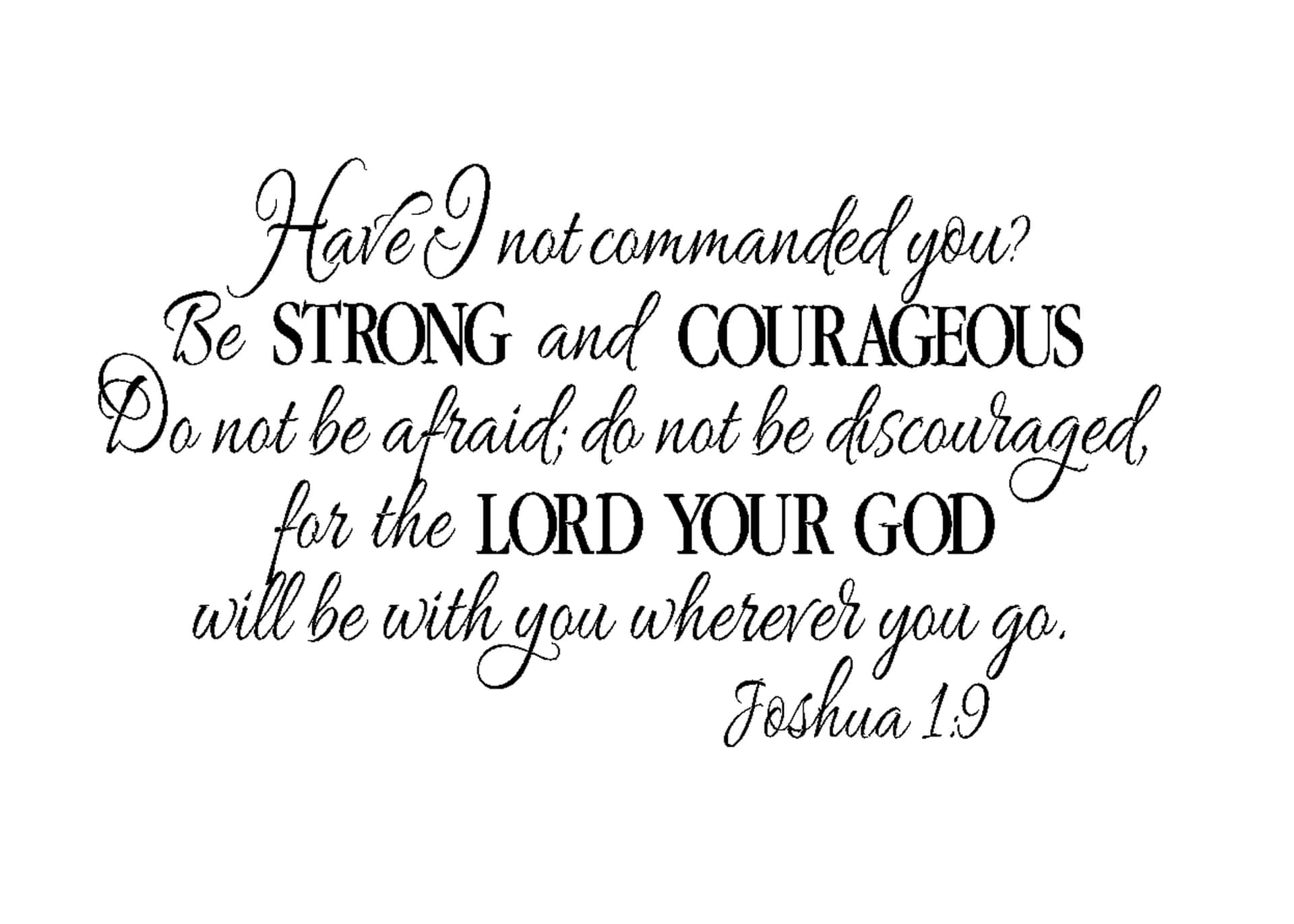 Joshua19 Inspirational Quote Wallpaper