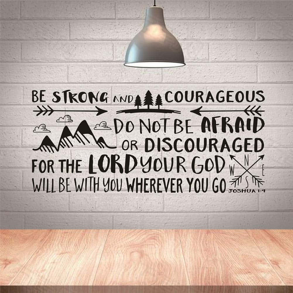 Joshua19 Inspirational Quote Wall Art Wallpaper