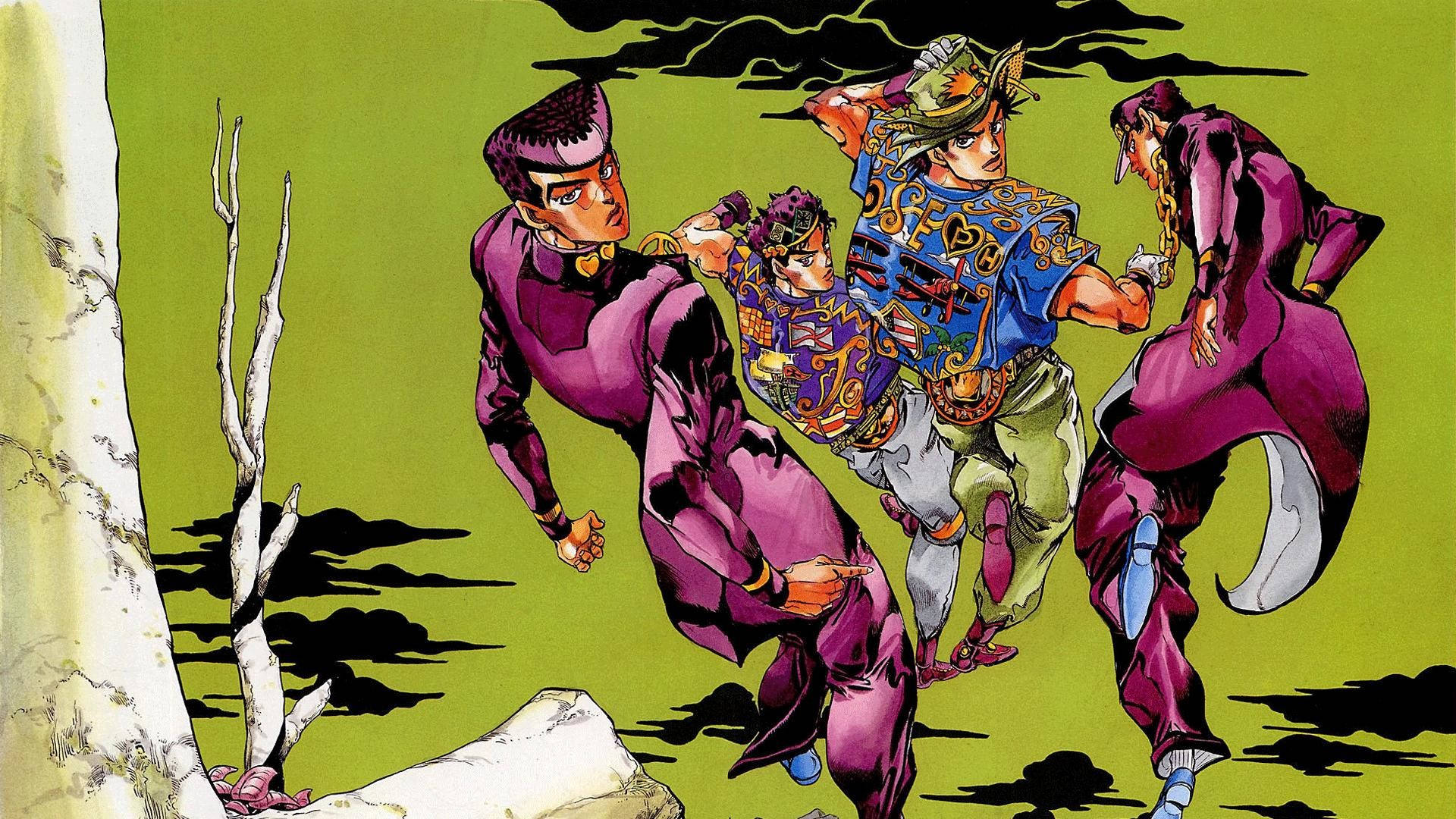 Download Josuke With The Squad Wallpaper Wallpapers Com