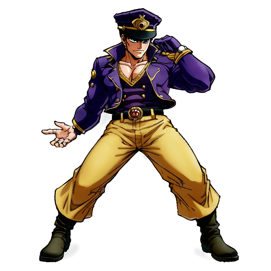 Download Jotaro Action Pose Png Kat | Wallpapers.com