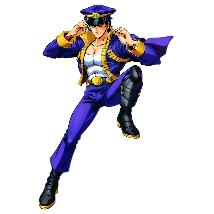 Download Jotaro Classic Pose Png 89 | Wallpapers.com