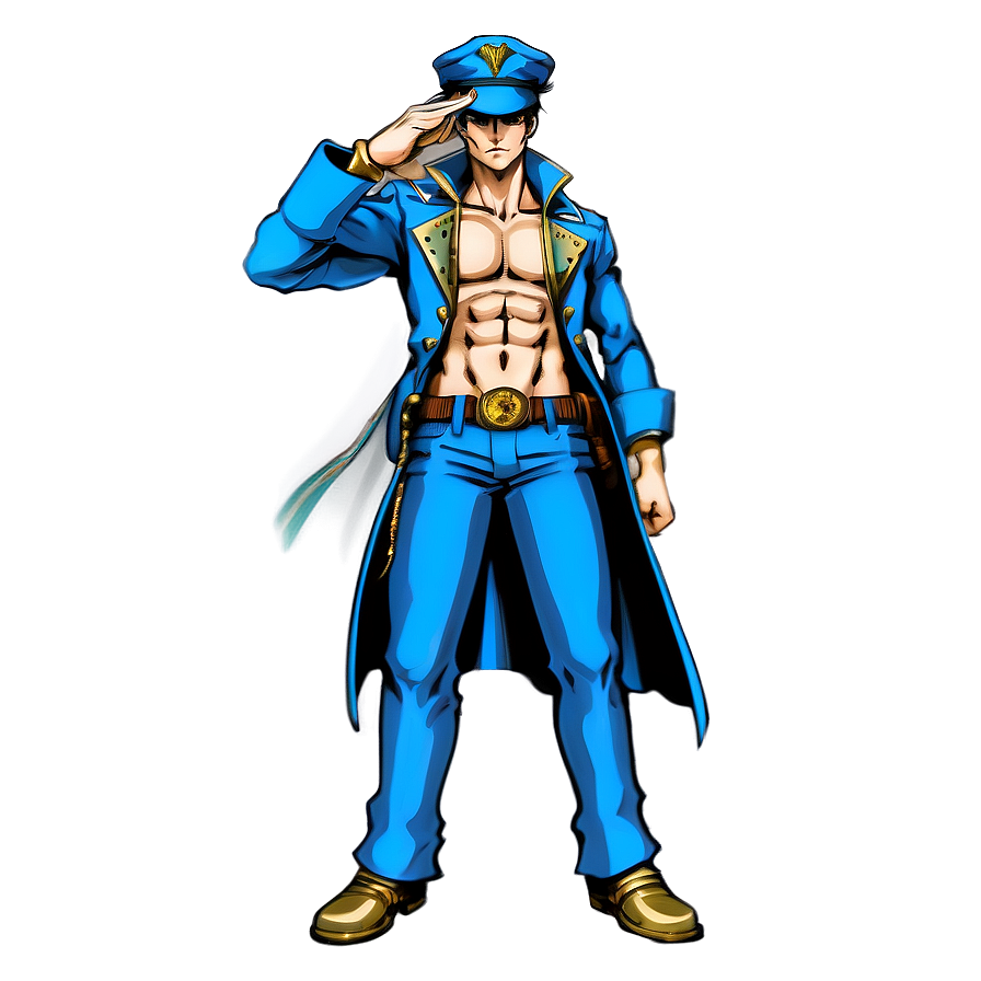 Download Jotaro Full Body Art Png Had | Wallpapers.com