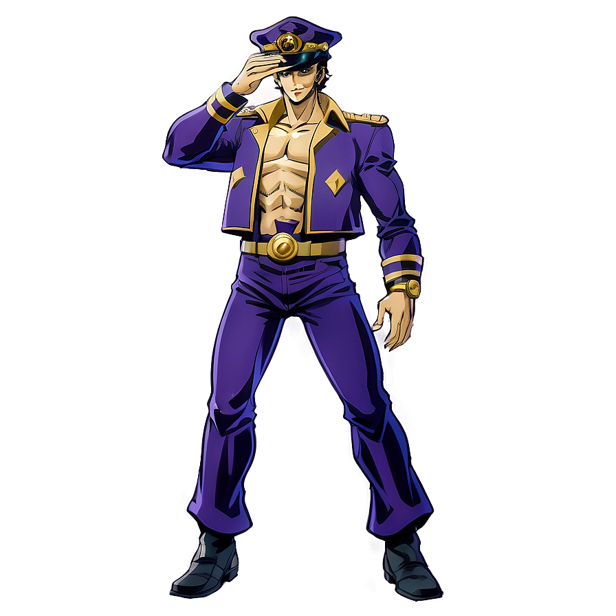 Download Jotaro Iconic Look Png Tct | Wallpapers.com