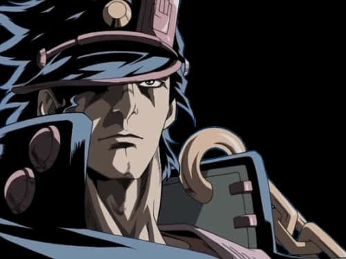 Jotaro Kujo Intense Gaze PNG