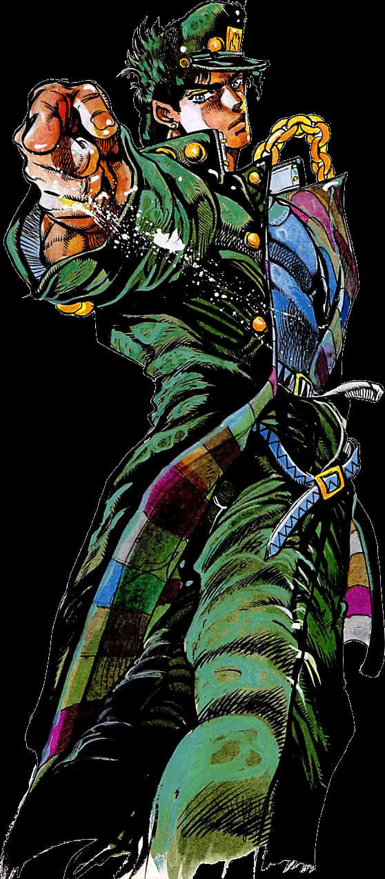 Jotaro Kujo Pose Jo Jos Bizarre Adventure PNG