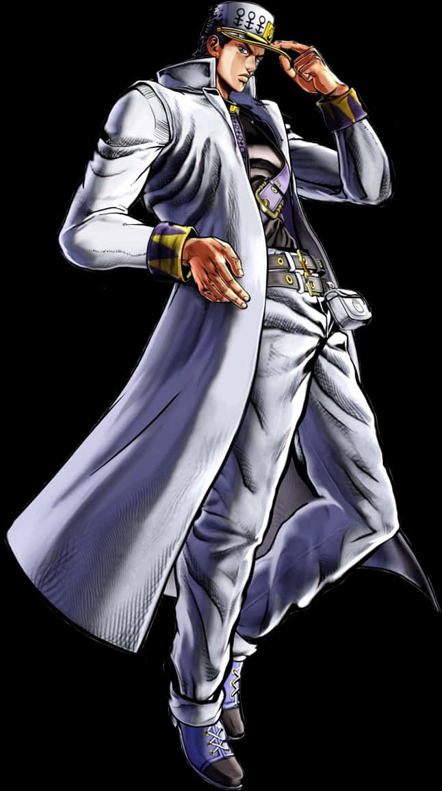 Jotaro Kujo Stoic Pose PNG