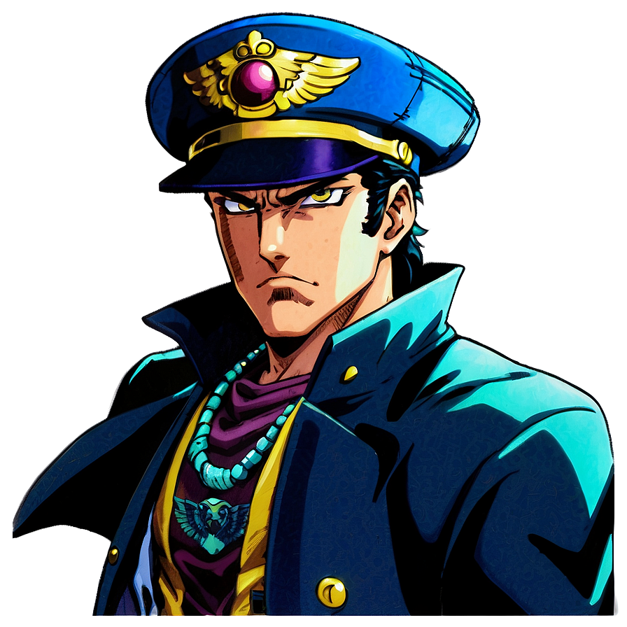 Download Jotaro Serious Expression Png 44 | Wallpapers.com