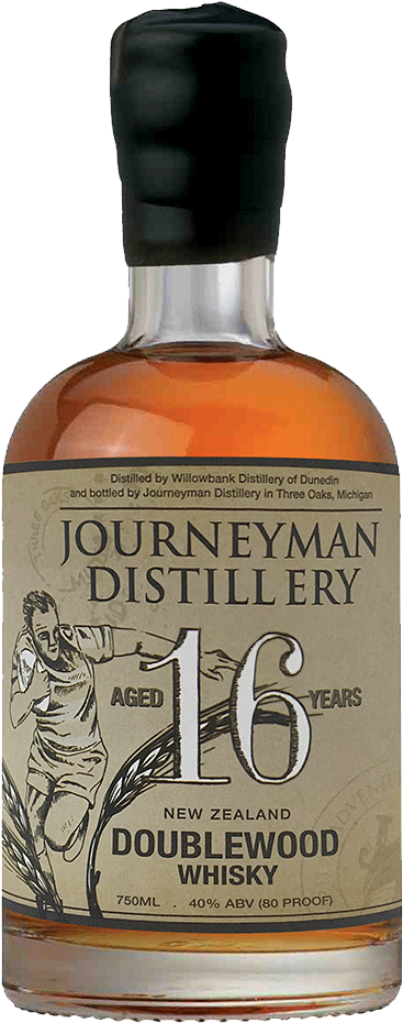 Journeyman Distillery16 Year Old Doublewood Whisky Bottle PNG