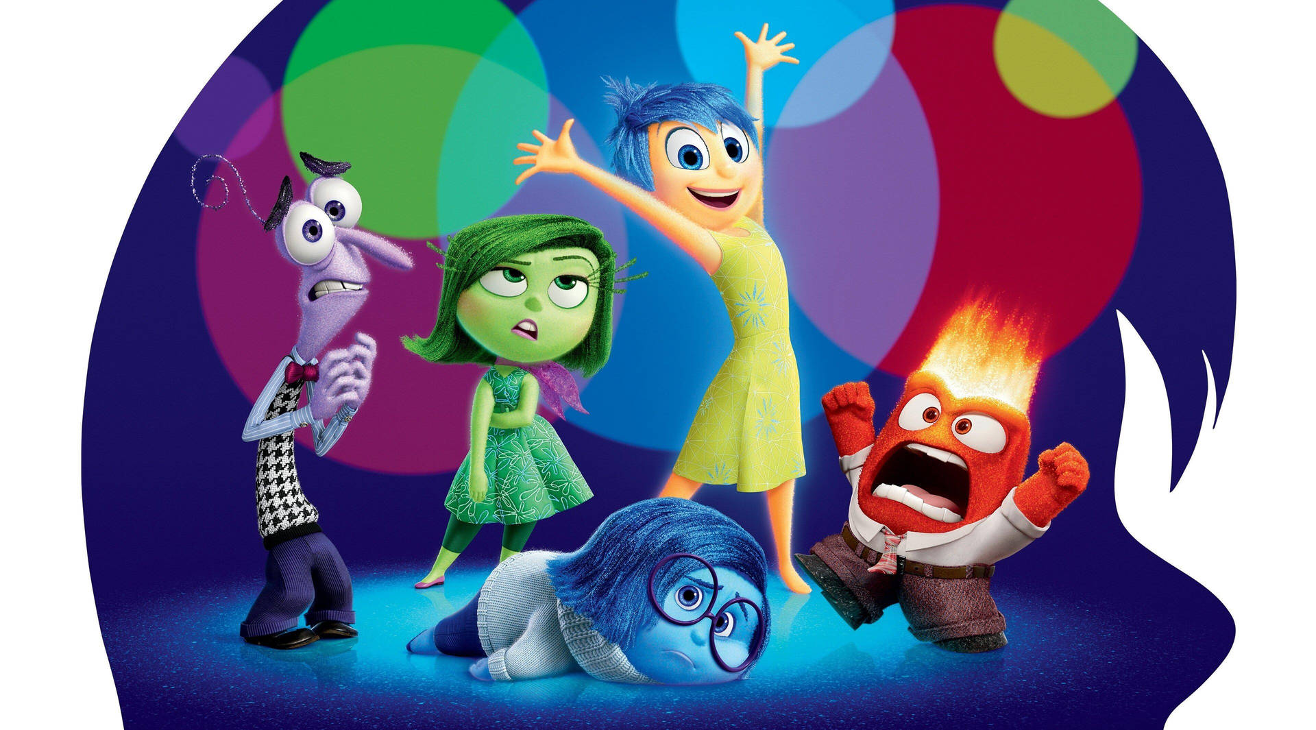 Joy and Emotions on an Adventure - Inside Out Wallpaper