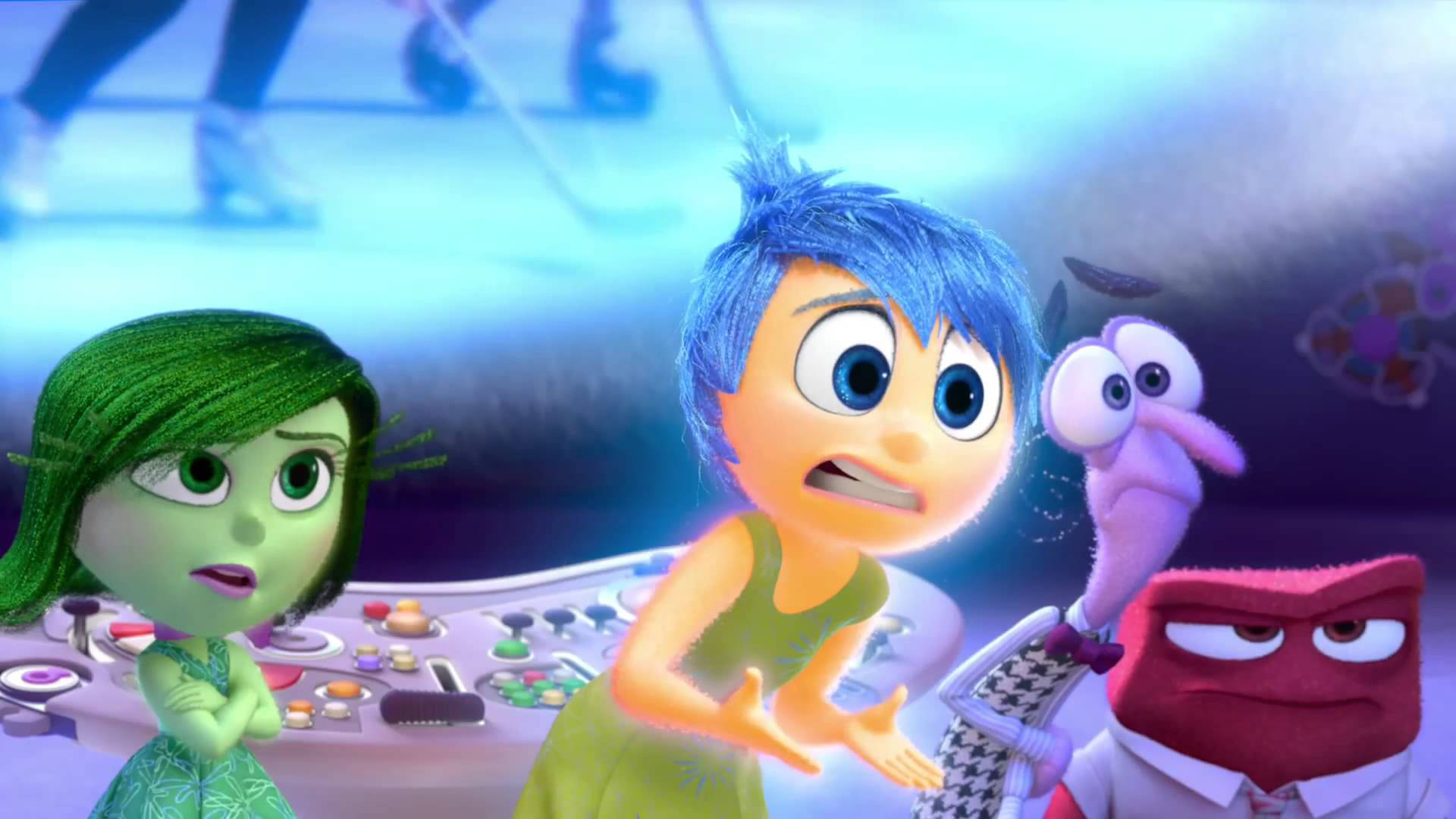 Joy And Other Inside Out Characters Wallpaper