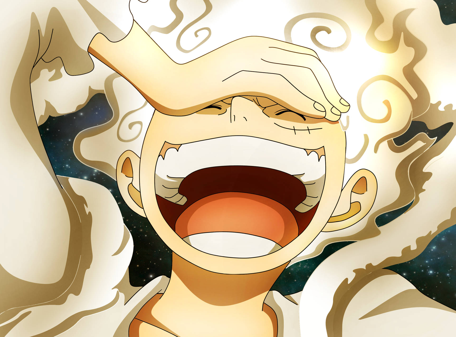 Joy Boy Luffy Laughing Wallpaper