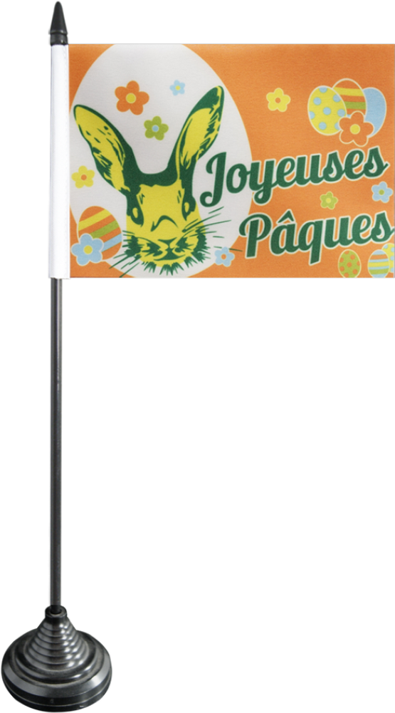 Joyeuses Paques French Easter Flag PNG