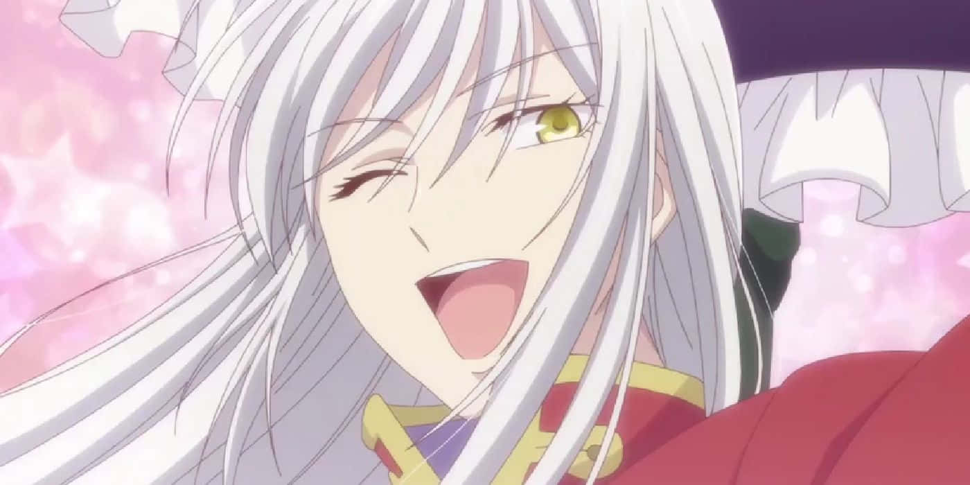 Vrolijk Anime Personage Ayame Sohma Achtergrond