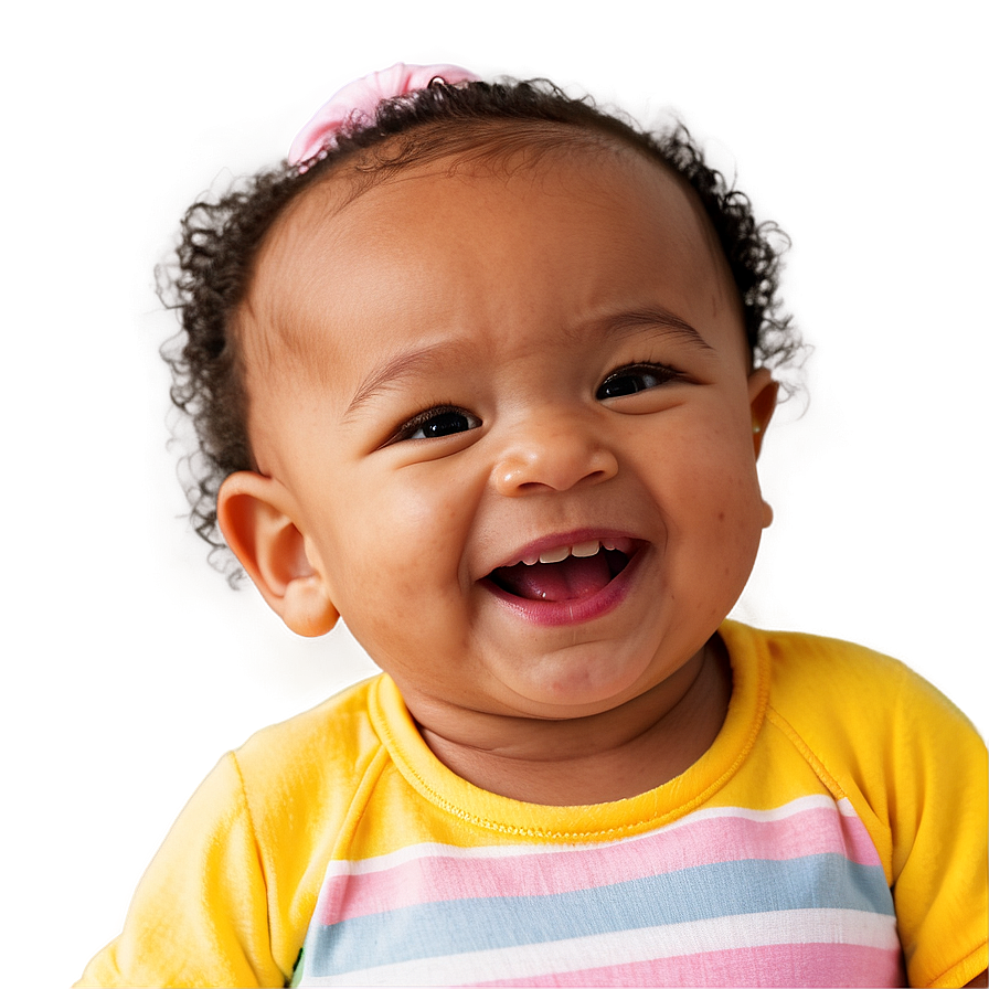 Joyful Baby Girl Laughing Png Dom17 PNG