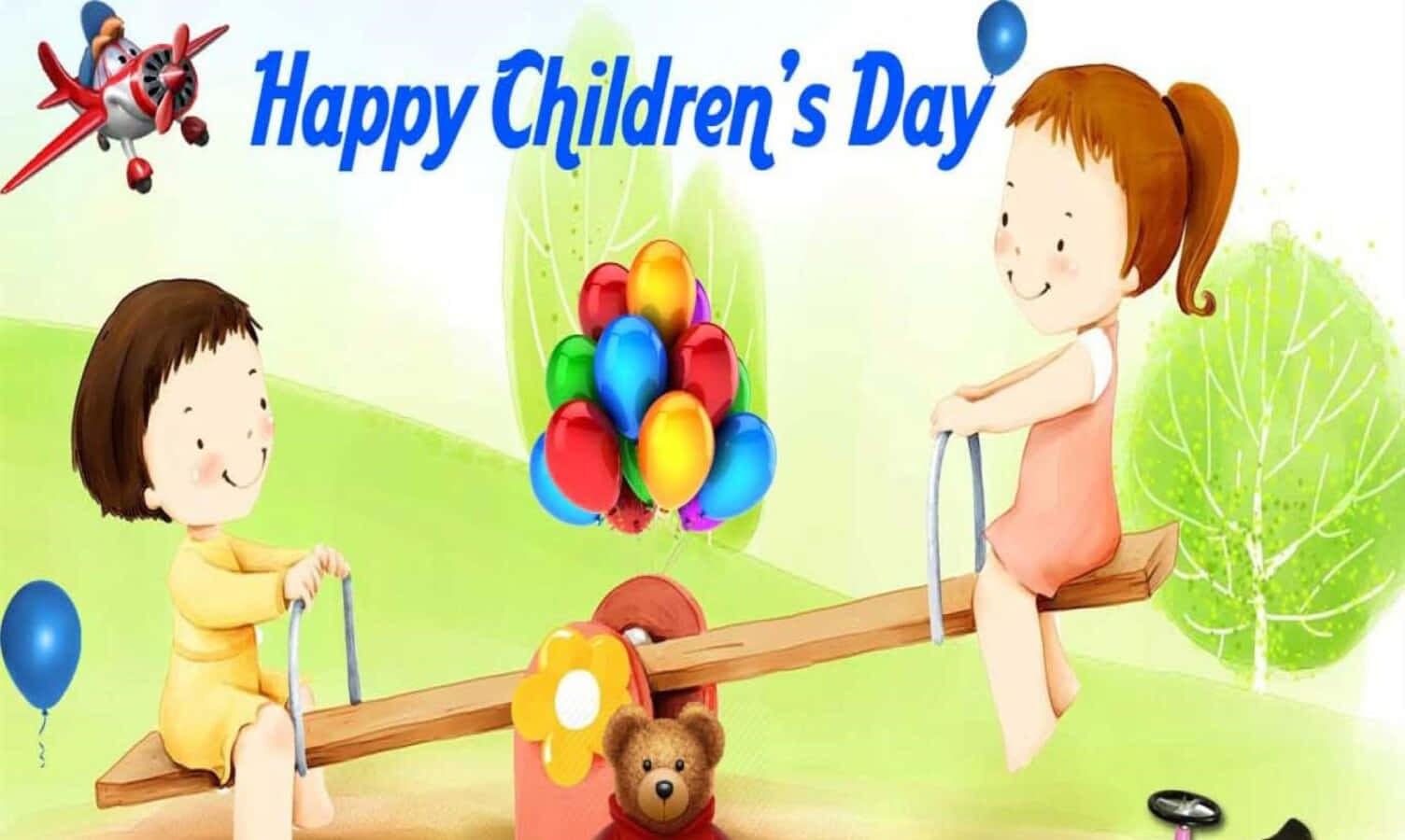 Joyful Celebration Of Children's Day Wallpaper