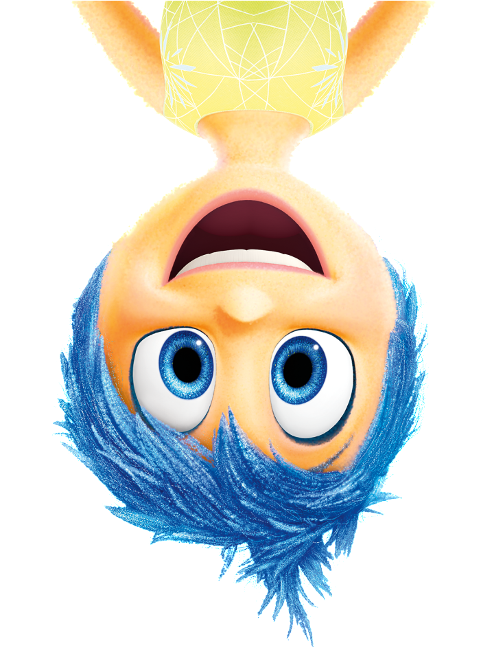 Joyful Character Upside Down PNG