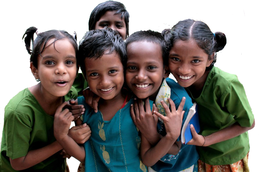 Joyful Children Gathering PNG