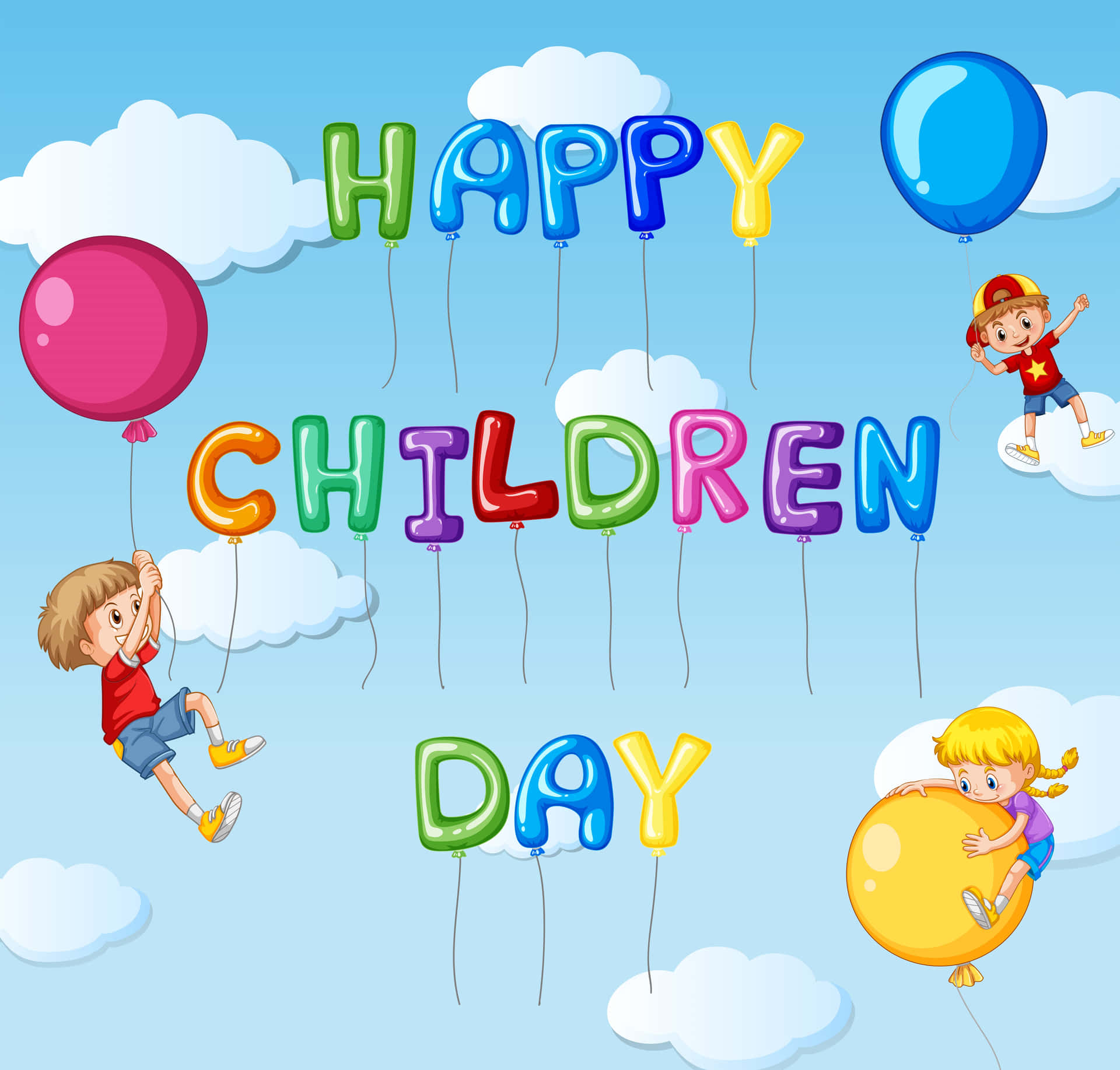 Joyful Children's Day Celebration Wallpaper