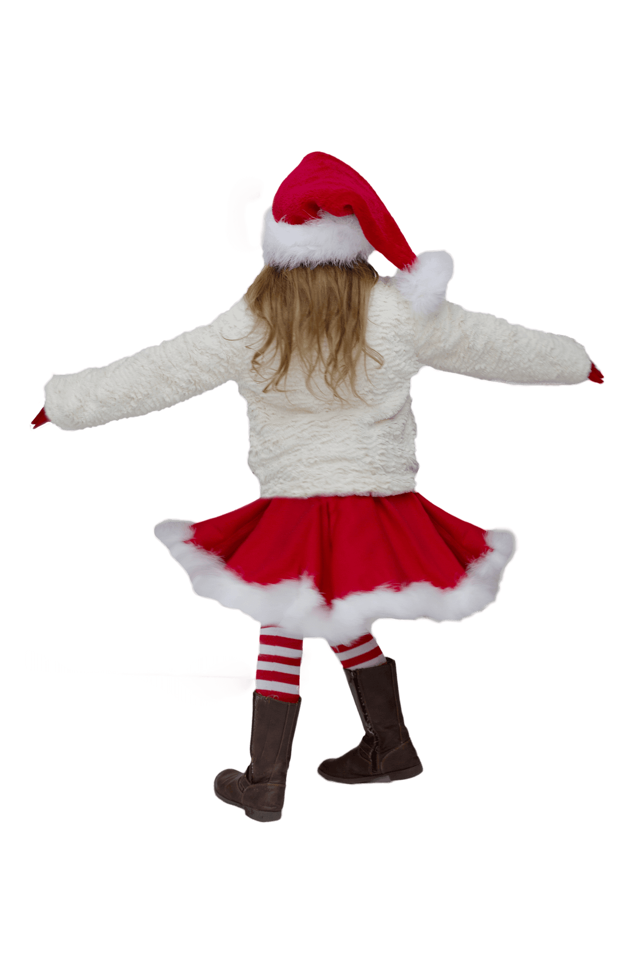 Joyful Christmas Spirit Child PNG