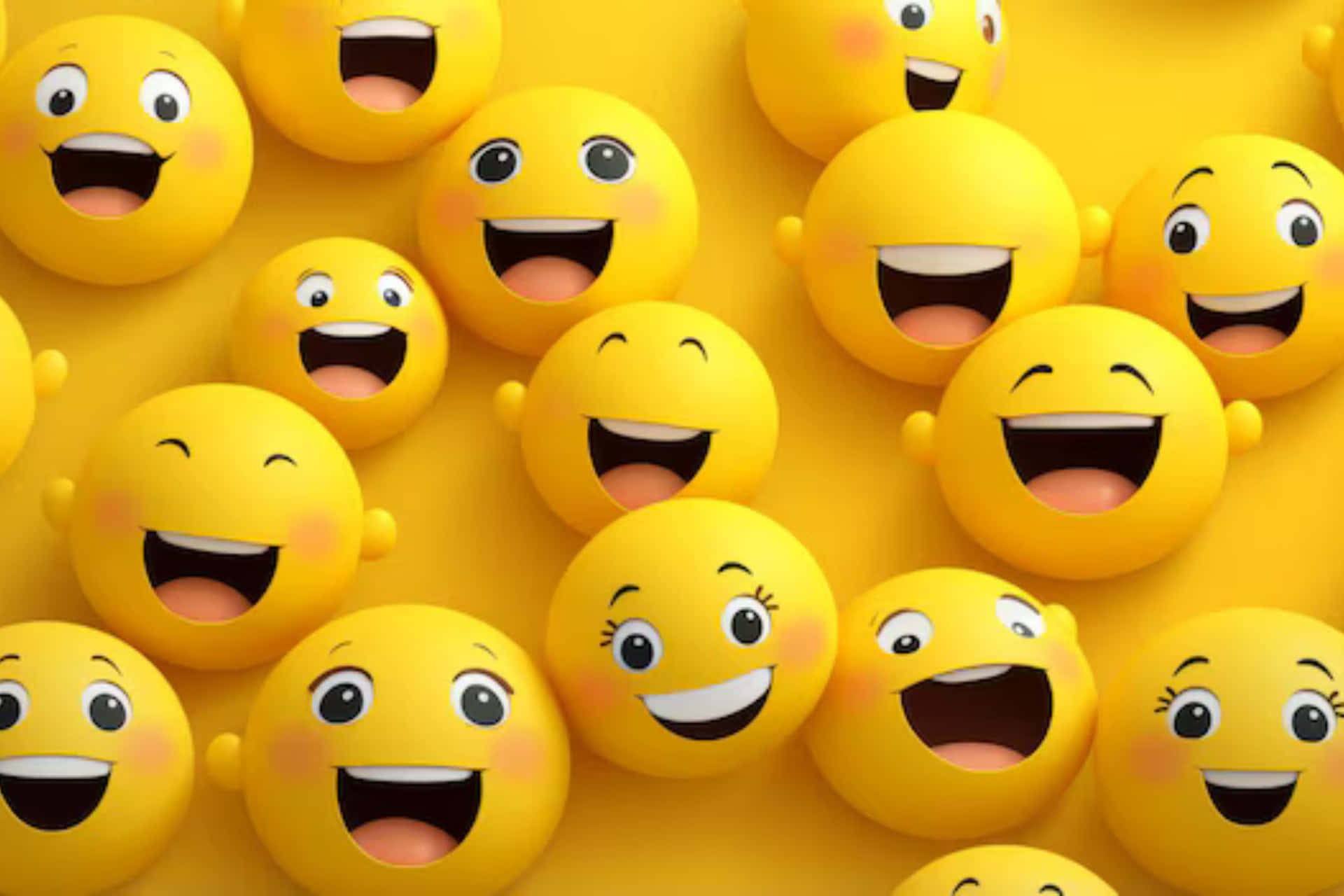Joyful Emoji Explosion Wallpaper