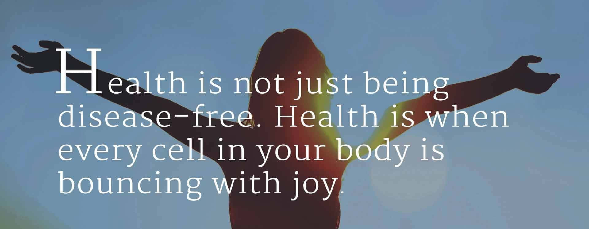 Joyful Health Inspirational Quote Wallpaper