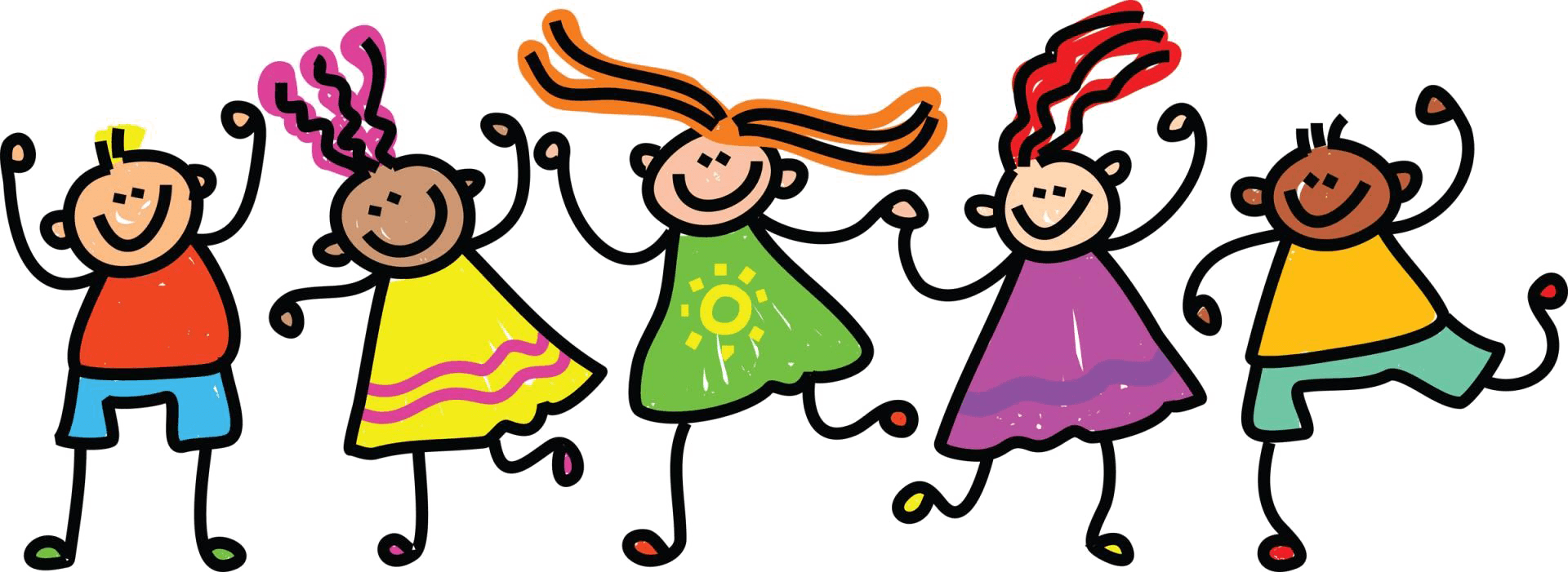 Joyful Kids Celebration Illustration PNG