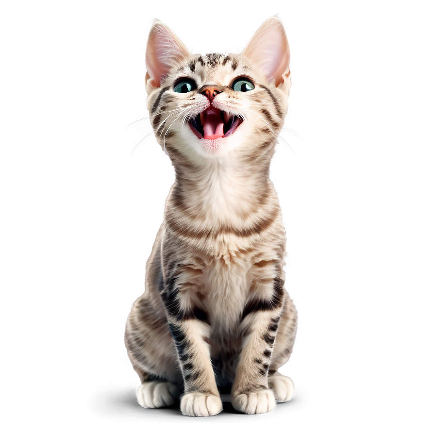 Joyful Kitty Expression Png Yww PNG