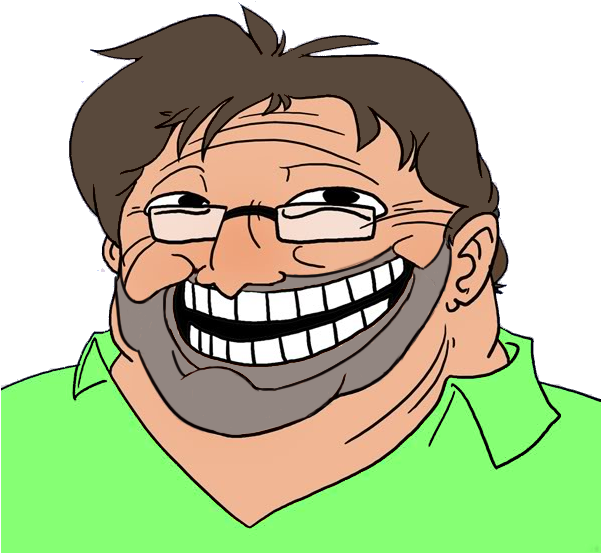 Joyful Laughter Cartoon Man PNG