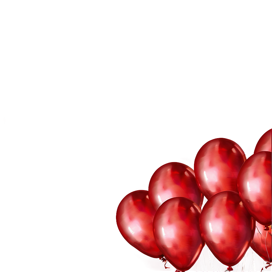 Joyful Red Balloons Png 77 PNG