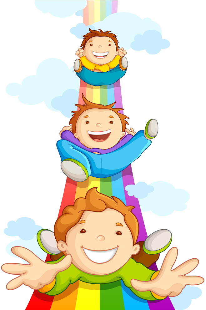 Joyful Sibling Celebration Illustration PNG