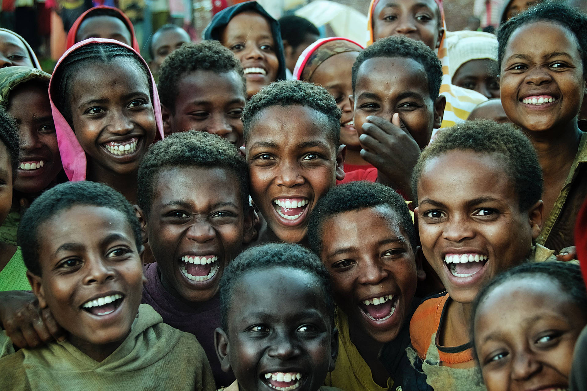 Joyful Youth In Africa Background