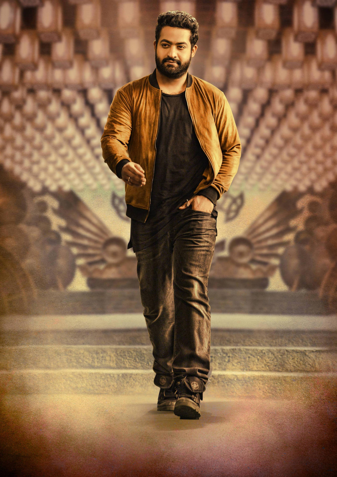Jr Ntr In Brown Outfit