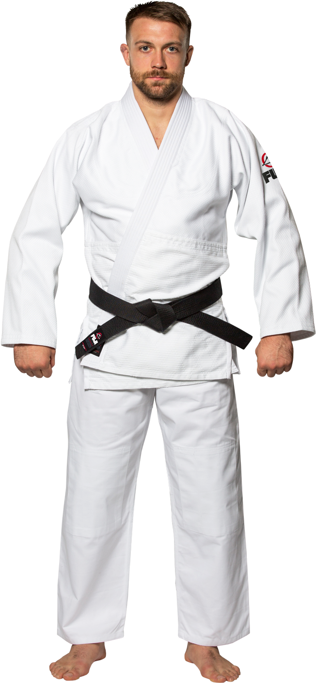 Judo Black Belt Portrait PNG