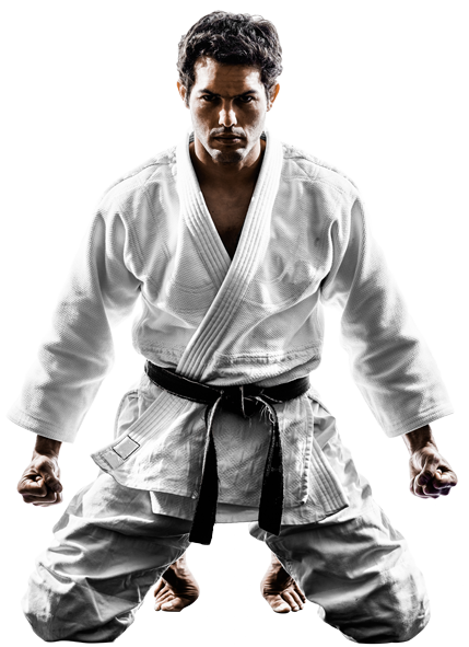 Judo Black Belt Stance PNG