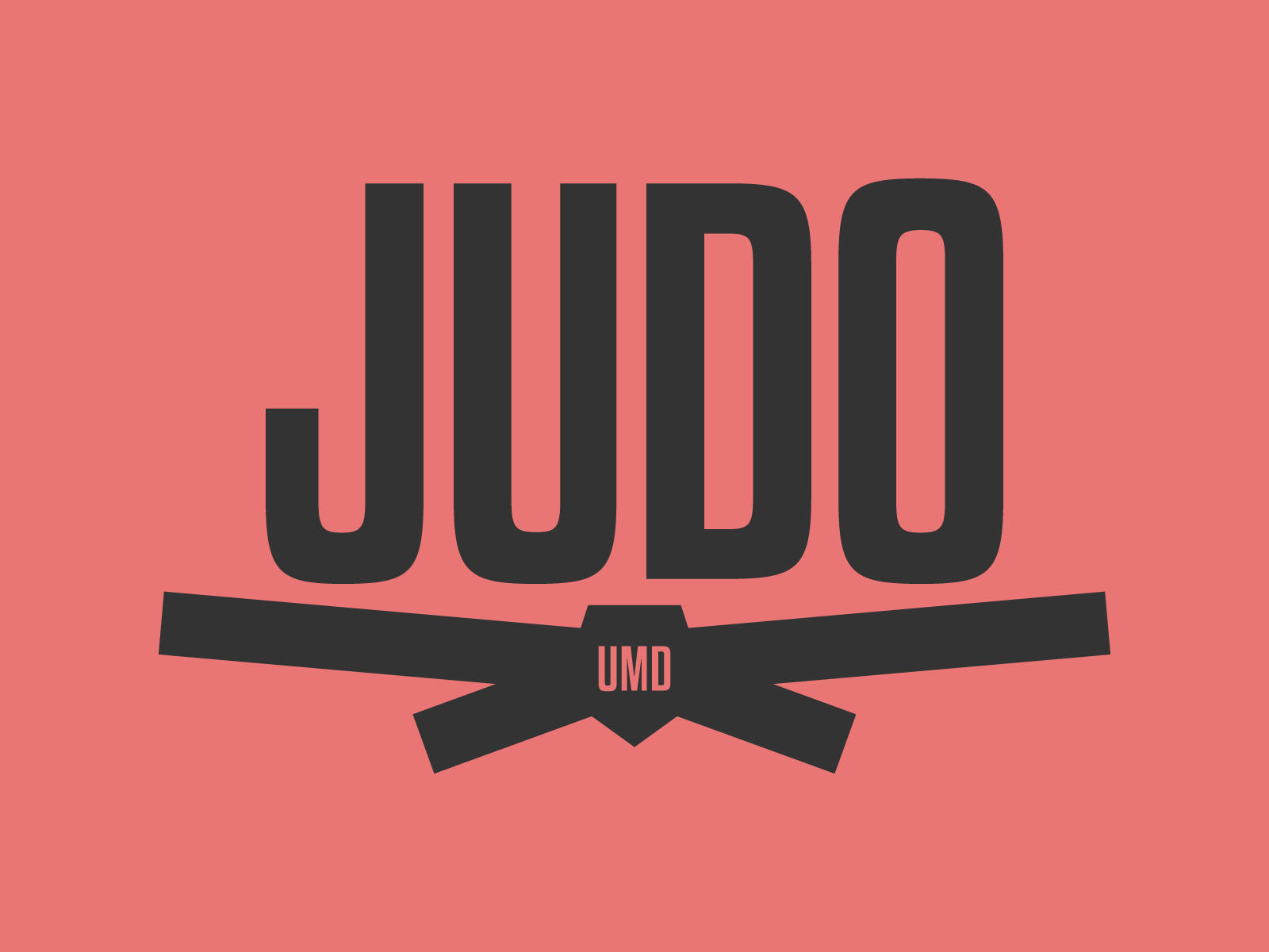 Judo Word Art Tapet: Et smukt tapet lavet udelukkende af judo-tegn. Wallpaper