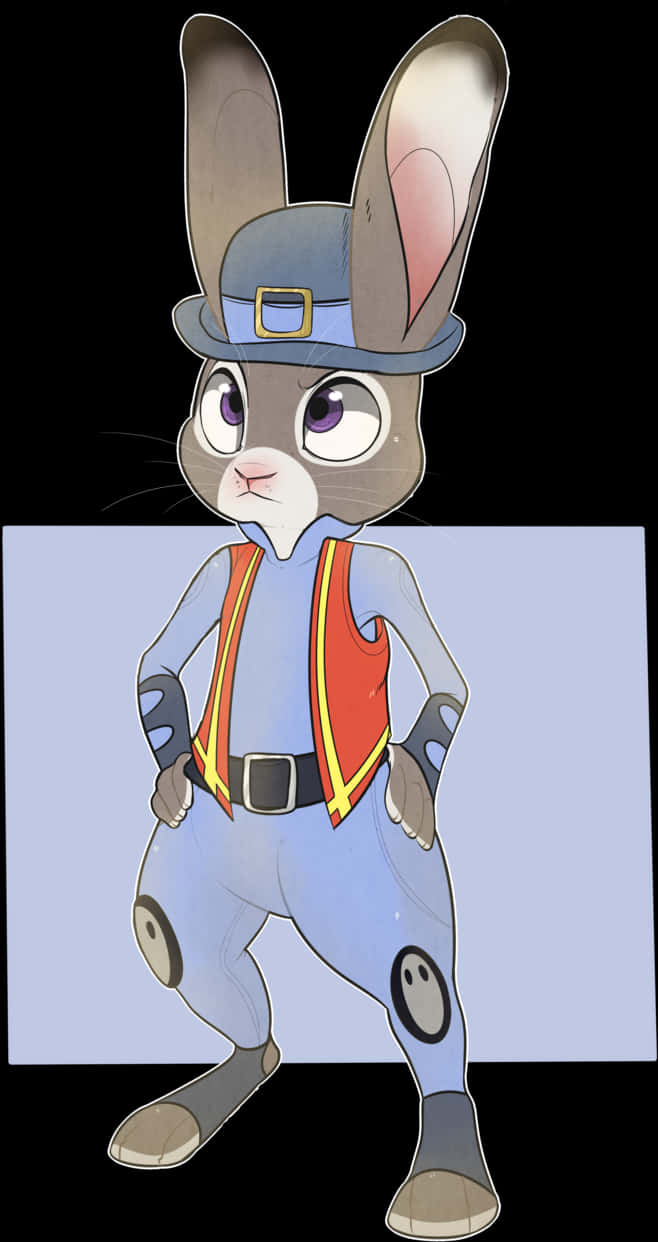 Judy Hopps Police Uniform Illustration PNG