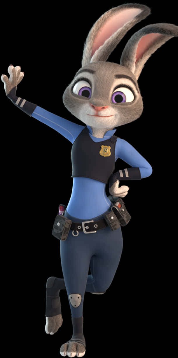 Judy Hopps Zootopia Police Officer PNG