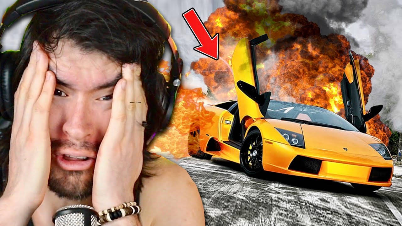 Juegagerman Exploding Car Thumbnail Background