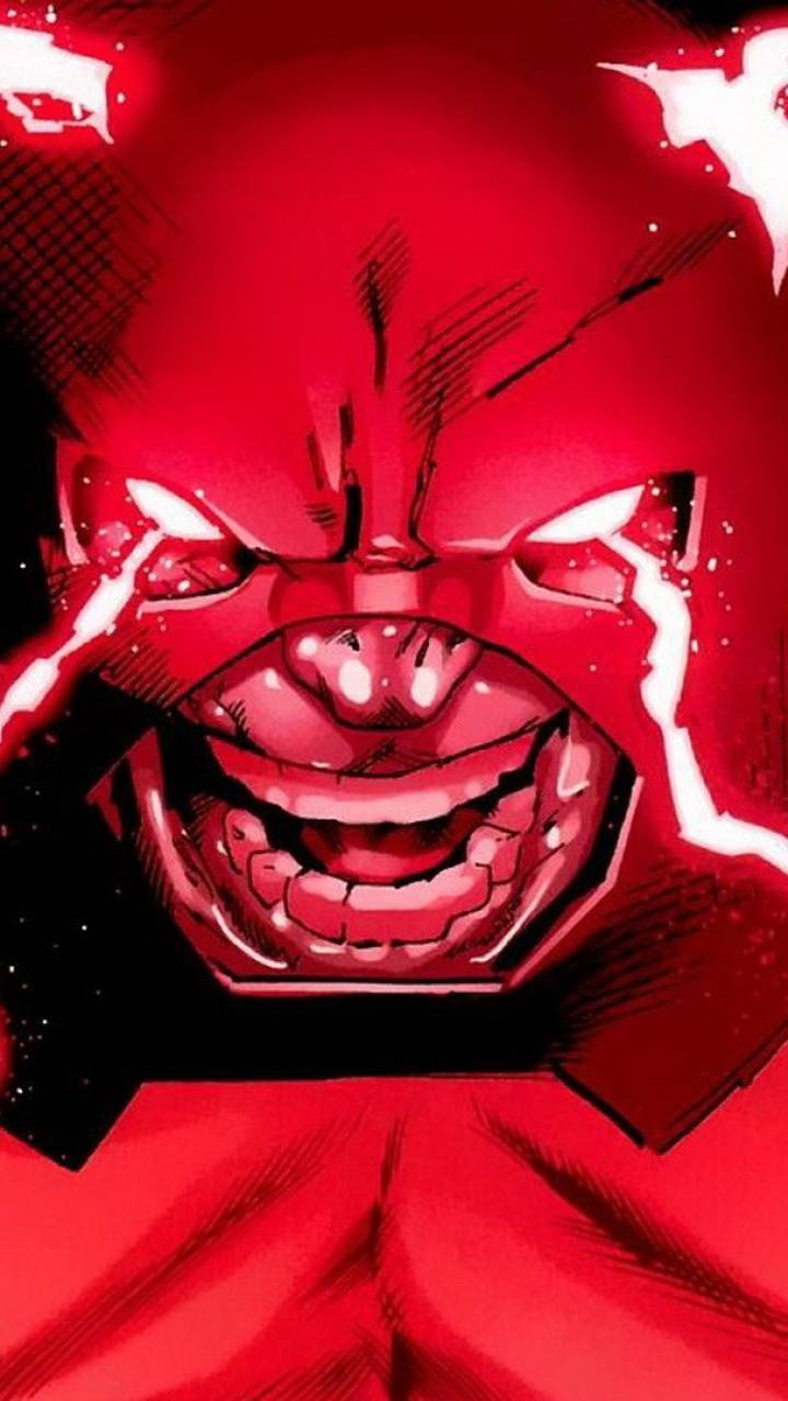 Juggernaut Red Lightning Face
