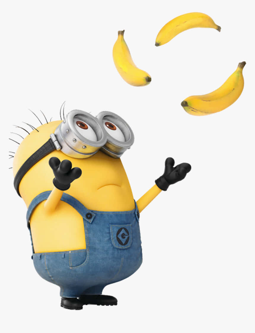 Captivating Minion Juggling Spectacle Wallpaper