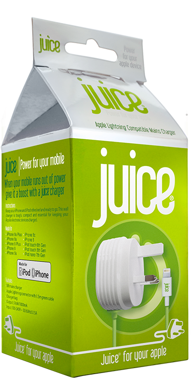 Juice Mobile Charger Packaging PNG