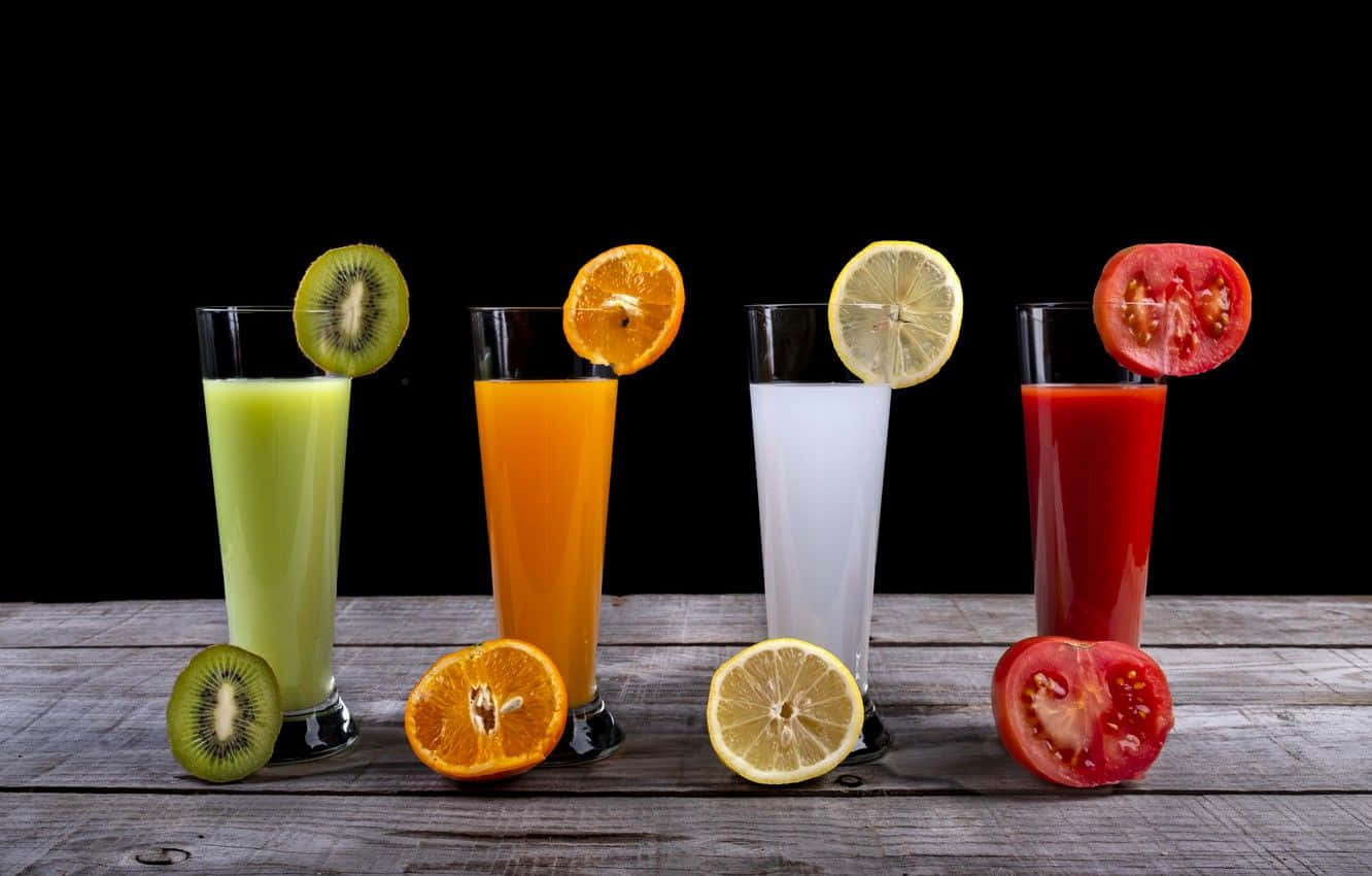 Juice With Different Flavors Wallpaper