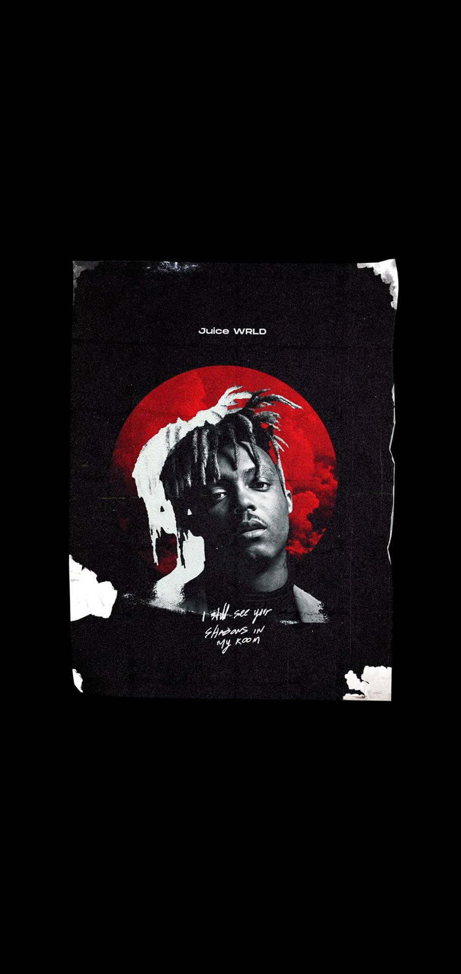 Download Juice Wrld Aesthetic In Red Out Of Car Wallpaper