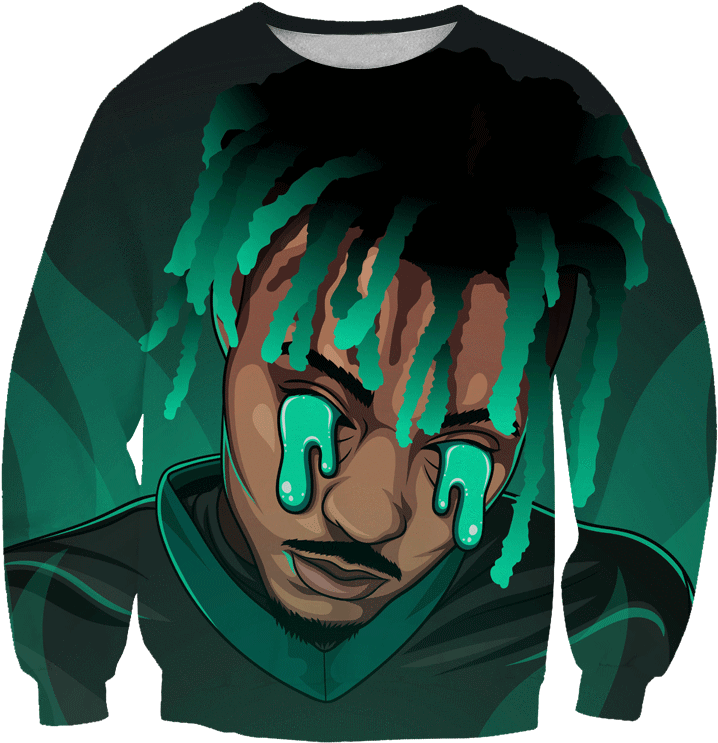 Juice Wrld Animated Sweatshirt Design PNG